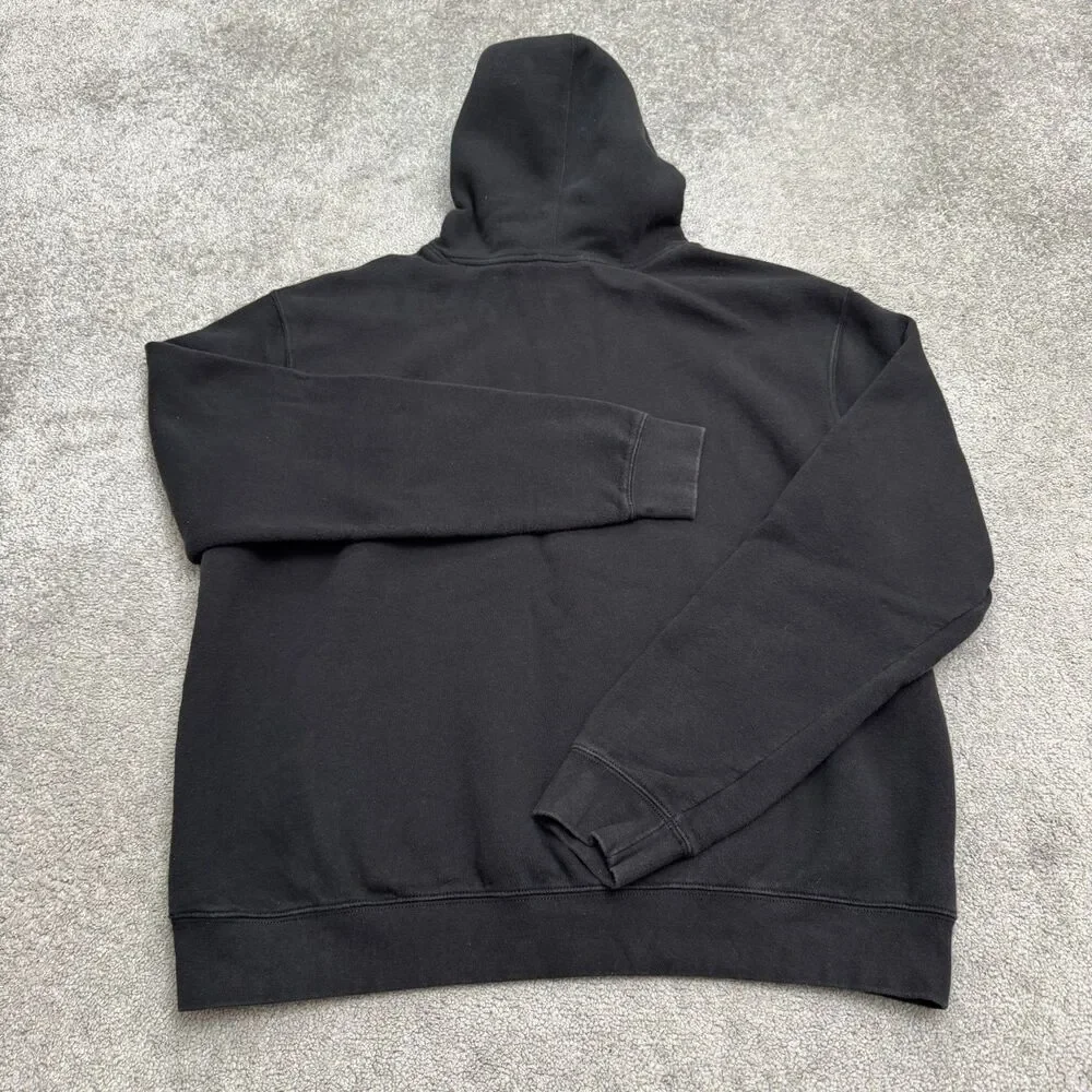 Adidas Originals Stacked Trefoil Graphic Pullover Hoodie Sweatshirt Men XL Black